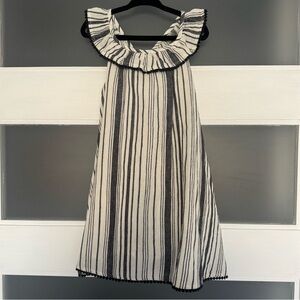 Tahari Kids Dress with Black and White Stripes